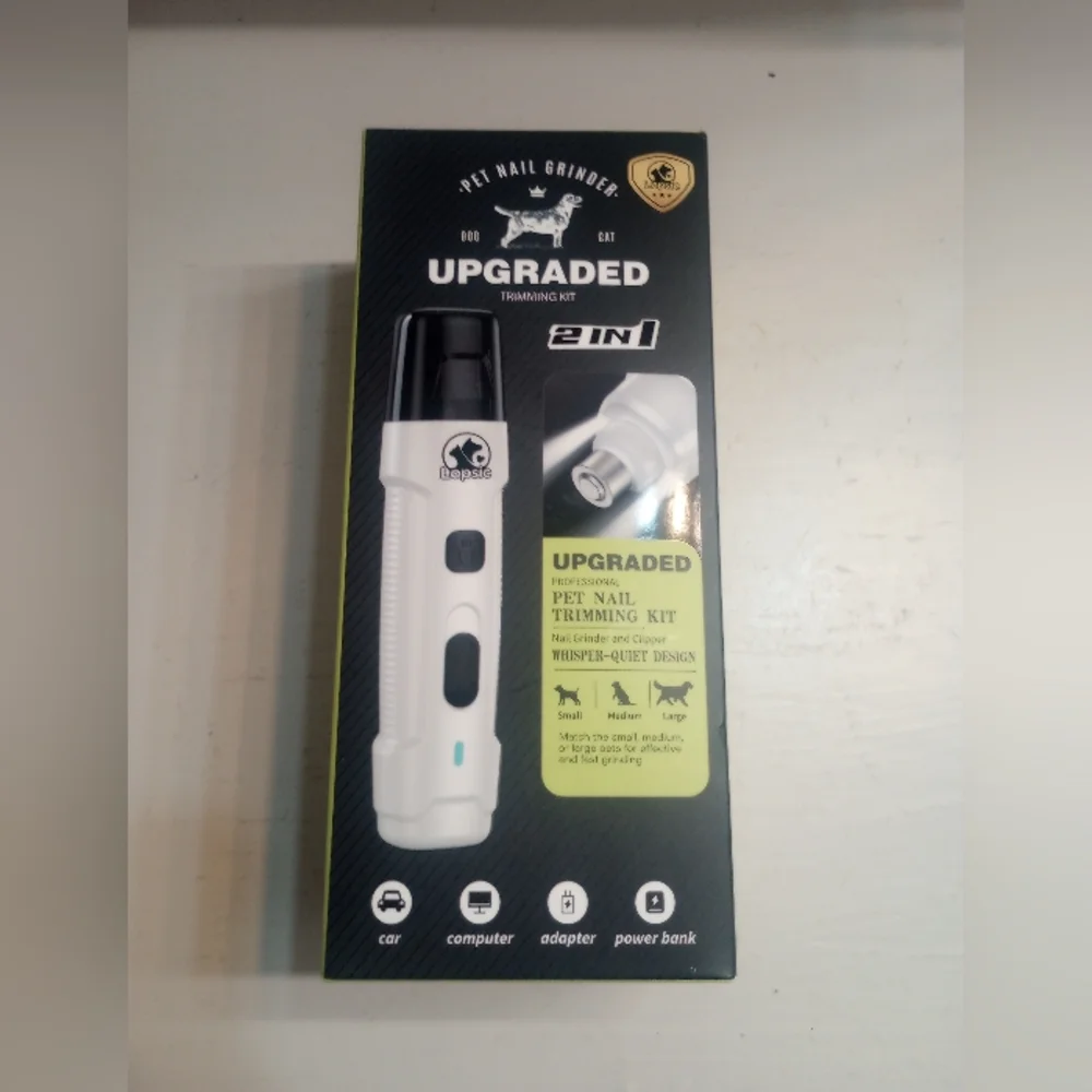 Lopsic Upgraded Professional Per Nail Trimmer/Grinder Low Noise NWT